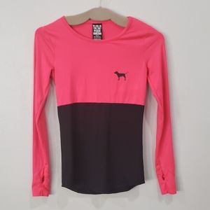 Victoria Secret Pink Ultimate Long Sleeve Top w/Thumbhole Sleeves, Size XS